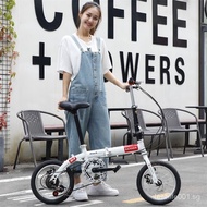 Portable14Ultra-Light Sanhe Adult Folding Bike Horse Bike Riding Folding Bicycle Leisure City Bike WFDW