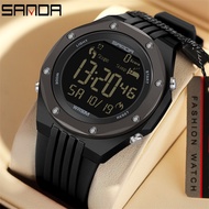 SANDA Digital Watch Men Military Army Sport Wristwatch Top Brand Luxury LED Stopwatch Waterproof Male Electronic Clock 6117
