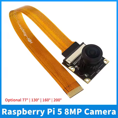 Raspberry Pi 5 8MP Camera IMX219 Sensor Chip CSI Interface 77° 130° 160° 200° Camera Webcam for Rasp
