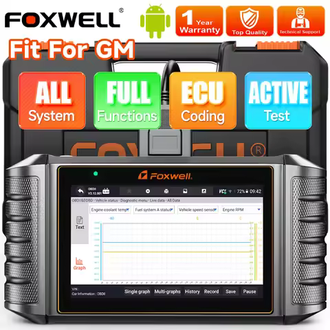 New FOXWELL NT710 For GM Buick Chevrolet Bidirectional OBD2 Scanner Car Diagnostic ECU Coding All Sy