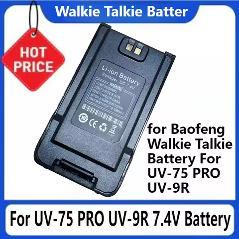 Two Way Radio Replacement Batteries Support Type-C Charge Port 7.4V for Baofeng Walkie Talkie Batter