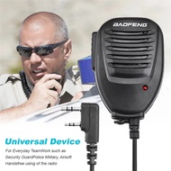 Baofeng Walkie Talkie Mikrofon Pembesar Suara Dwi PTT untuk Baofeng Ham Radio Mic BF888S UV82 UV5R A