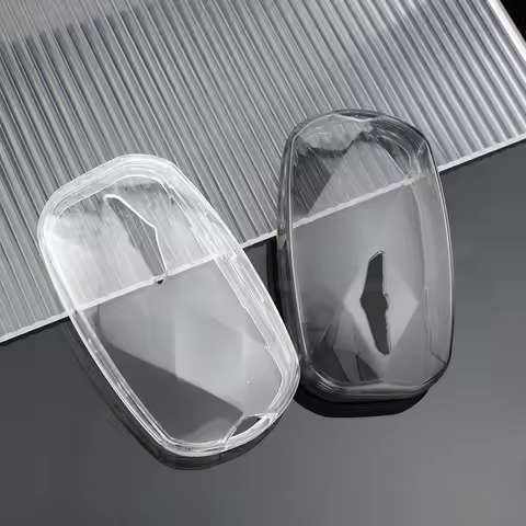 Car Transparent TPU Key Case Cover Holder For Hyundai Genesis G90 G70 G80 EQ900 GV60 2022 Auto Shell