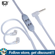 KZ T8 Upgrade Cable Noise Reduction Dual-Mic Omnidirectional Pickup HiFi Audio Wire QDC/C Pin 3.5mm 