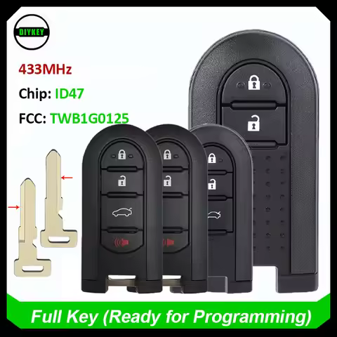 2/3/4 Buttons FSK 433.92MHz ID47 Chip Smart Car Remote Key For Toyota Rush Daihatsu Terios 2018 2019
