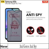 LAYAR Samsung A05 Anti-SPY Ceramic Screen Protector/A05s/A06
