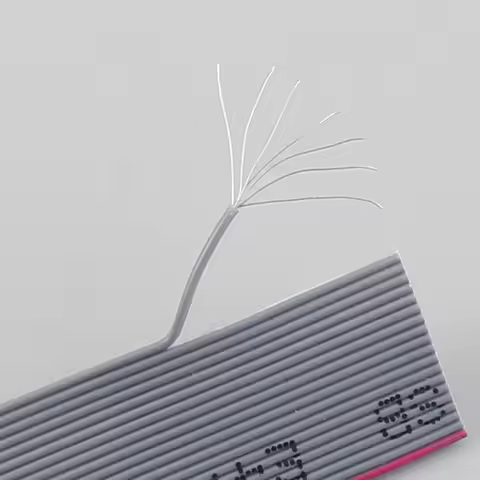 1Meter 0.635mm Pitch 6/8/10/12/14/16/20/24/26/30/34/40/50 Pin Wire Grey Flat Ribbon Cable 30AWG 150V