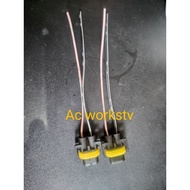 2pcs H8 H9 H11 Wire Connector Socket