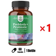 Prebiotic and Probiotic Gut Health Supplement - Digestive Health Acidophilus Probiotic Capsules with