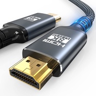 Eareyesail 8K HDMI 2.1 Cable 3 FT,48Gbps Ultra High Speed Gaming Braided Cables Support 8K@60HZ/4K@1