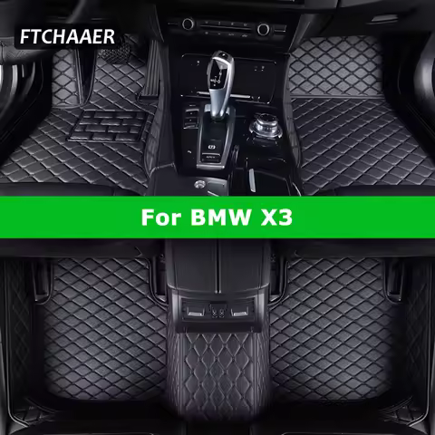 FTCHAAER Custom Car Floor Mats For BMW X3 E83 F25 G01 F97 Auto Carpets Foot Coche Accessorie