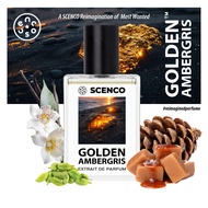 SCENCO GOLDEN AMBERGRIS Extrait De Parfum 30ml | Men's Perfume | Warm Sweet Amber Scent