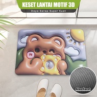 3D Anti-Slip DIATOMITE Doormat 3D Non-Embossed Bathroom Mat Water-Absorbing Floor Mat /DD-121B