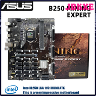 JBKXE LGA 1151 Motherboard Asus B250 MINING EXPERT Intel B250 2×DDR4 32GB PCI-E 3.0 HDMI USB3.1 ATX 