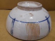 早期台灣手繪碗盤 碗公 厚實陶碗 湯碗公-直徑16公分