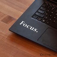 Focus sticker - FOCUS quote sticker for Mac laptop