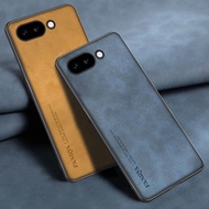 For Google Pixel 9A Case Luxury PU Leather Phone Case For Google Pixel 9A 5G Back Cover Matte Silico