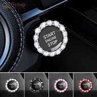 FLYTOP Rhinestone Car Start Engine Button Diamonds Ring Ring Design Decoration I1O9