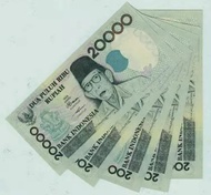 20.000 Rupiah Ki Hajar Dewantara Thn 1998 (Uang Kuno,Uang Lama )