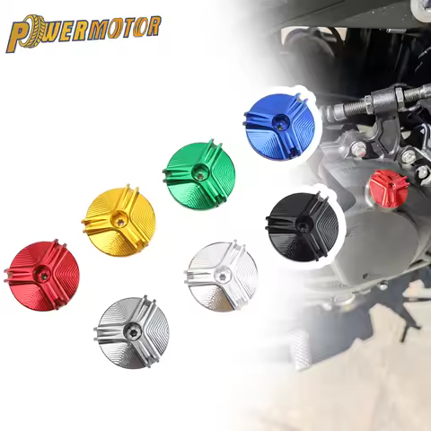 for Yamaha MT01 MT07 MT-07 FZ07 R1 R3 R6 for HONDA CB650R CB 1000R 1000RR Motorcycle CNC Engine Oil 