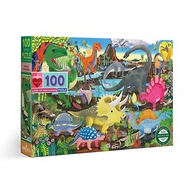 eeBoo 100片拼圖 - 恐龍領域 Land of Dinosaurs 100 Piece