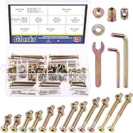 Glarks 138Pcs M6 Baby Bed Crib Screws Hardware Replacement Kit, M6x25/35/45/55/65/75/85MM Hex Socket