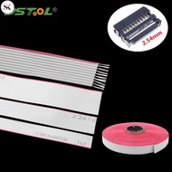 SK 1M Gray Flat Ribbon Cable UL2651 28 AWG Tinned Copper Wire IDC Connector Flat Data Cable Wire 10/