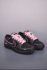 Supreme x Nike Dunk Low 黑色粉色