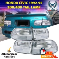 Honda Civic 1992 1993 1994 1995 EG6 EG9 SR4 ( 2 / 4 Door ) Tail Lamp Light lampu belakang albino clear red