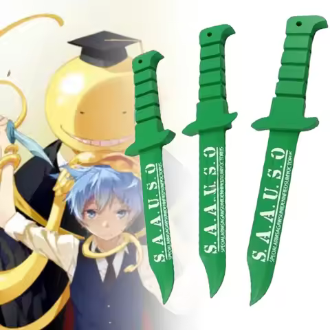 Shiota Nagisa Dagger Katana Anime Assassination Classroom Cosplay Prop Sabre Ninja Knife Real Size J