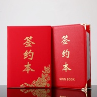 New Year promotion New Year's promotion New Style's promotion Suede signing Book folder red Leather 