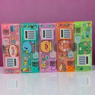 Magnetic Pencil Case + Cute Character Calculator | Cute Calculator Pencil Case