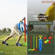 ANEMONE Golf Set Toy, Casual Mini Kids Golf Game Set, Golf Toys Clubs Equipment Golf Game Play Set C