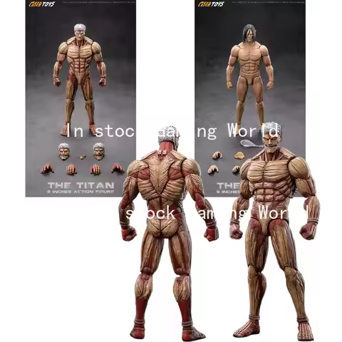Original COSER TOYS AD 001 AD 003 1/12 Allen Attack on Titan Body with Movable Mouth 6'' Men Soldier