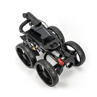 Elegant appearance Light Weight Folding Golf Trolley 4-Wheel Push Cart with Modern Mounts for Golfer