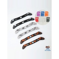 Homemade Tamiya Four-Wheel Drive Car Spring Carbon Fiber Steering and Tail 95284/95285/15467/15469 S