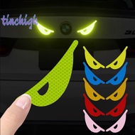 [TinchighS] Reflective Car Sticker Motorcycle Helmet Evil Eyes Shape Body Sticker Personalized Decoration Sticker Car Accessories [NEW]