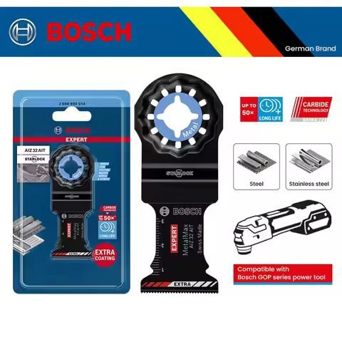 Bosch Starlock Expert Metal Max AIZ 32 AIT Carbide Technology Up to 50x Long Life with Extra Coating