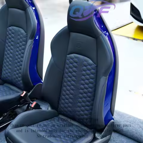 Car Accessories Custom Leather Cover Sports Racing Seats Bucket RS6 Sport Seat for Audi A3 A4 A5 A6 