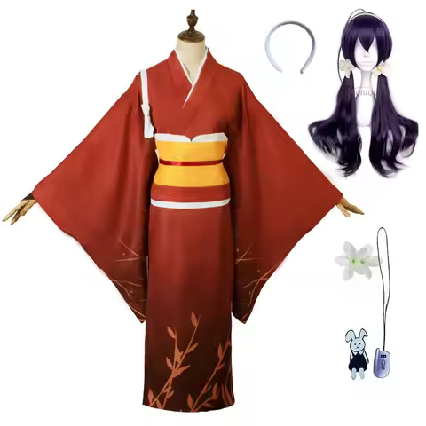 Izumi Kyouka Cosplay BSD Bungo Stray Dogs Cosplay Costume Headwear Hangings Wig Women Kimono Yukata