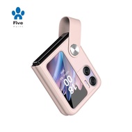 For  Find N2 Stand Cover Hand Strap Mobile Phone Shell Washable Pink