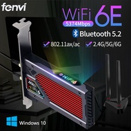 【 Ready Stock 】Fenvi FV-AXE3000 Wi-Fi 6E AX210 Bluetooth 5.2 Wireless 5374Mbps 2.4G/5GHz/6G WiFi 802