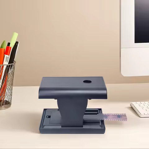 Slides and Negatives Film Scanner with LED Backlight Slide Film Viewer Scanner Support Editing & Sha