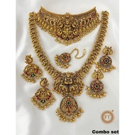 Indian matt finish jewellery set