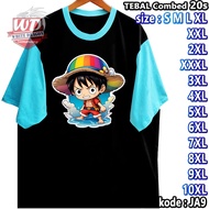 T-SHIRT monkey D LUFFY BIG SIZE CODE JA9 JUMBO 2XL 3XL 4XL 5XL 6XL 7XL 8XL 9XL 10XL