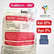 Phân bón KaliKorn - BM Korn Kali Plus bao 25kg (Kali 32% Đạm 3%) - Giúp cây ra hoa  tăng năng suất