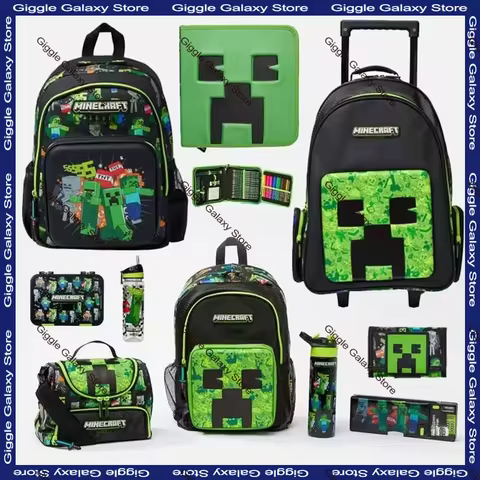 In Stock Minecrafttd Branded Creeper School Bag For Boys Elementary School Students Children's Backp