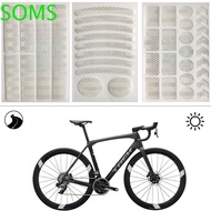 SOMS 42Pcs/Set Reflective Bicycle Stickers, Protective Multicolor Night Safety Stickers, High-Intensity High Visibility Warning Diamond Lattice Honeycomb Grid Sticker Outdoor