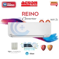 (RM50 Rebate) Acson REINO Inverter R32 WIFI 1HP - 3HP A3WMY10BNF A3WMY15BNF A3WMY20BNF A3WMY25BNF A3