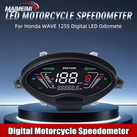 NEW LED Digital Motorcycle Speedometer Speed Tacho RPM Fuel Meter For Honda Charisma 125 X&D Wave125